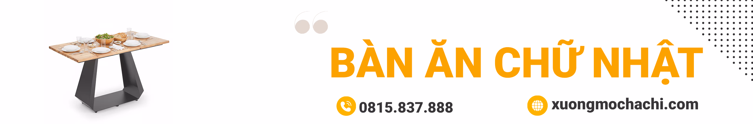 Bàn Ăn Chữ Nhật