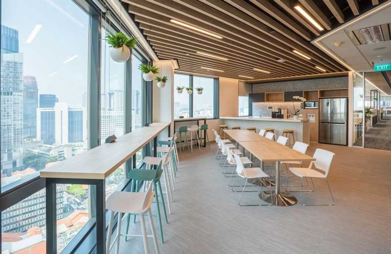 Bàn Bar trong khu vực Pantry của văn phòng