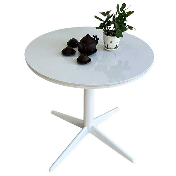Bàn cafe tròn mặt đá chân sắt Xưởng Mộc HACHI