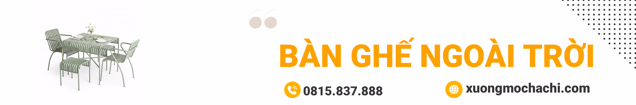 Bộ Bàn Ghế Ngoài Trời