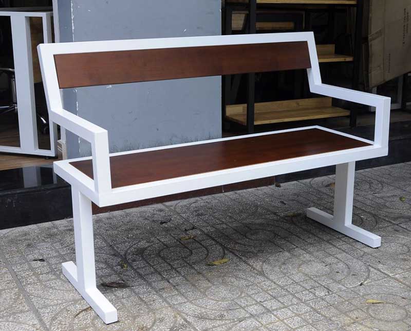 Ghế băng dài có tựa tay và lưng