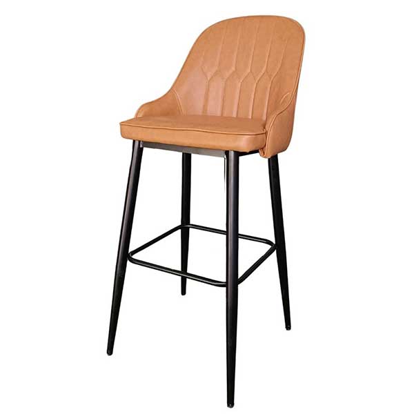 Ghế bar nệm simili màu nâu Xưởng Mộc HACHI