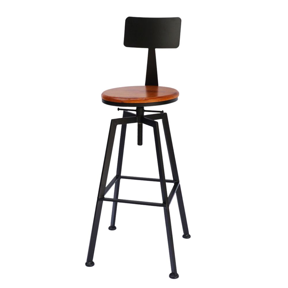 Ghế bar chân sắt mâm xoay Xưởng Mộc HACHI