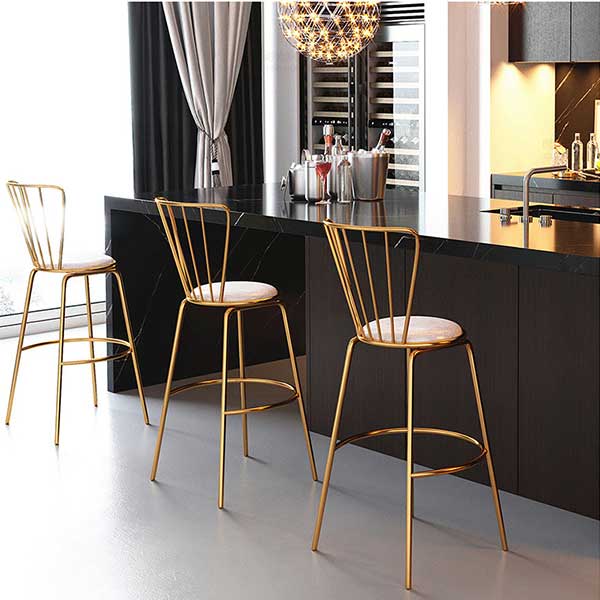 Ghế bar tựa lưng cao Xưởng Mộc HACHI
