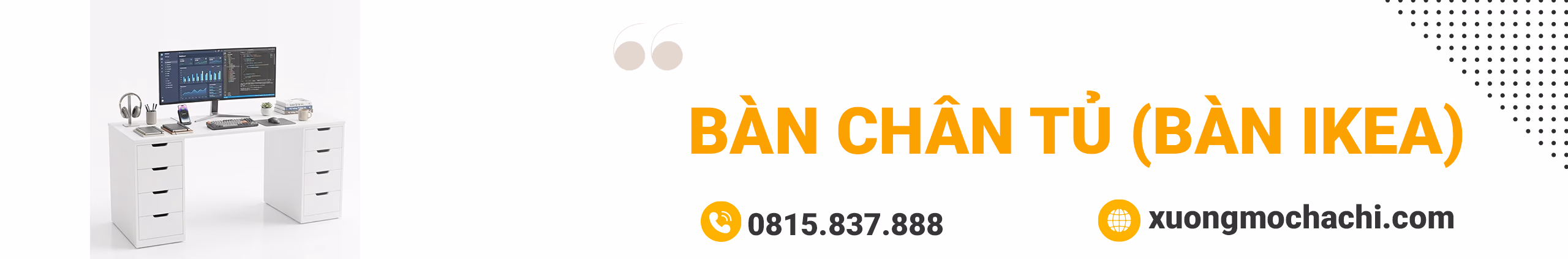 Bàn chân tủ (Bàn Ikea)