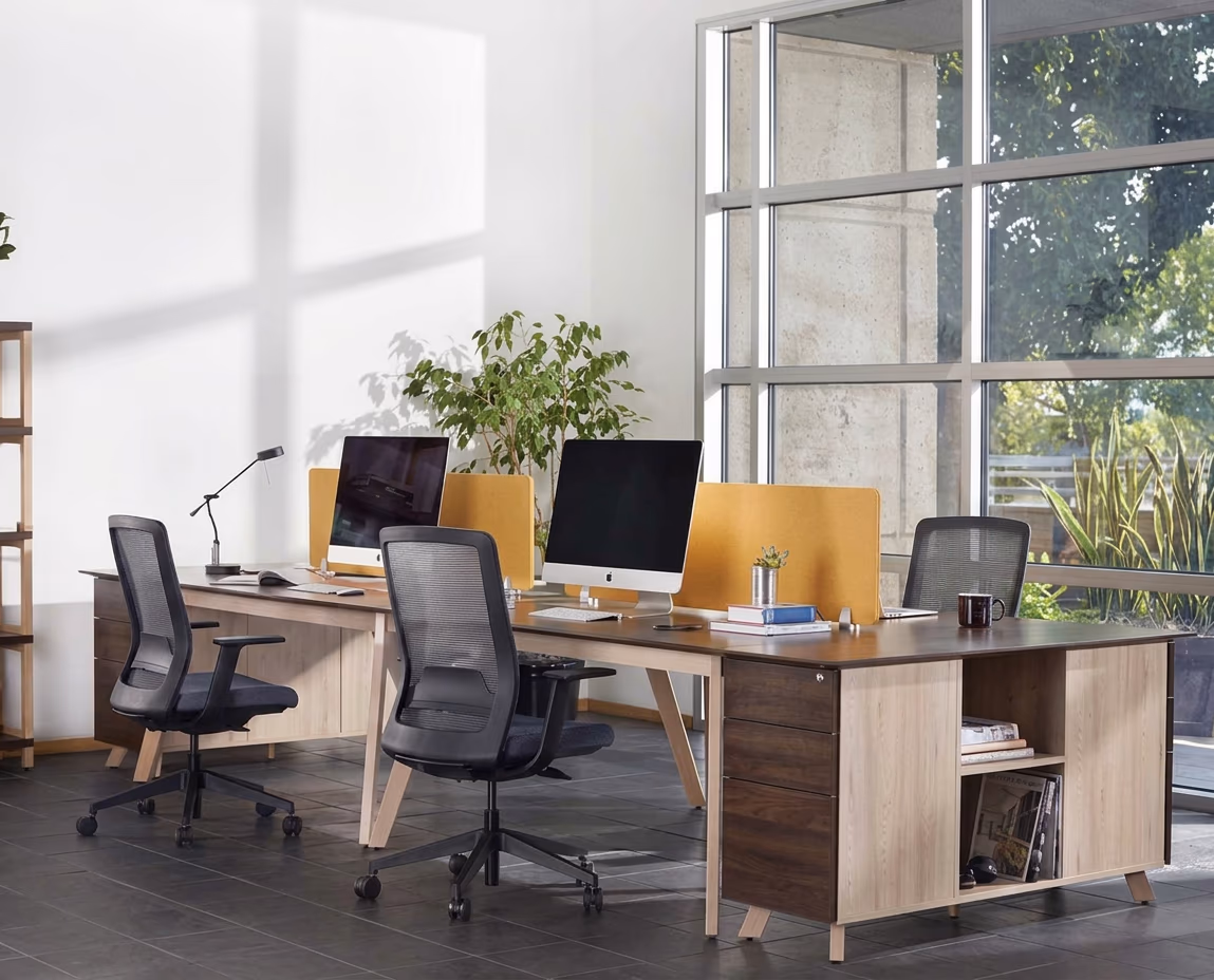 bàn làm việc cụm 2, bàn văn phòng cụm 2