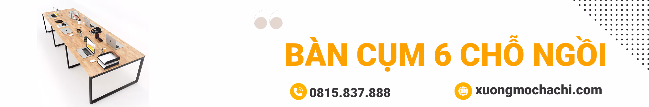 Cụm bàn 6 người