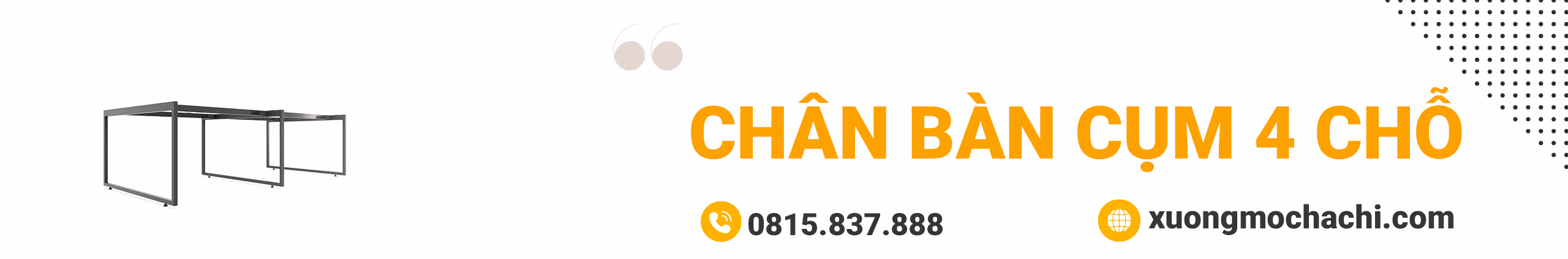 Chân bàn cụm 4
