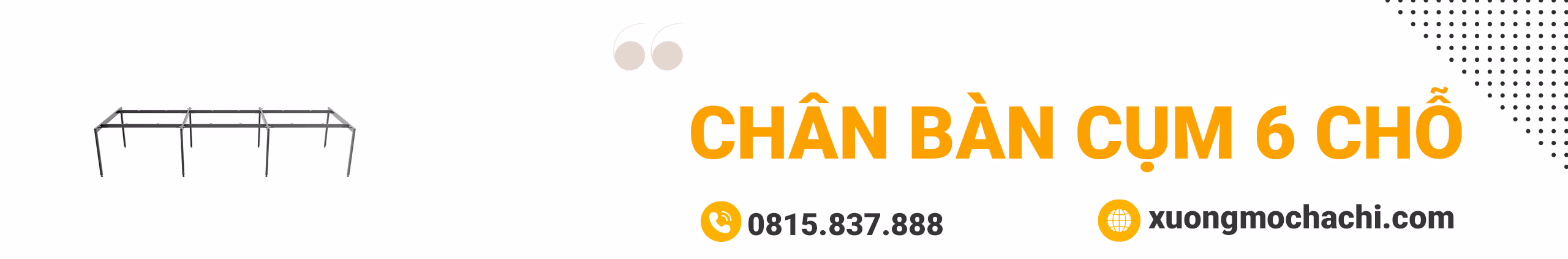 Chân bàn cụm 6