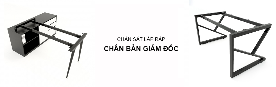chân bàn giám đốc banner Xưởng Mộc HACHI