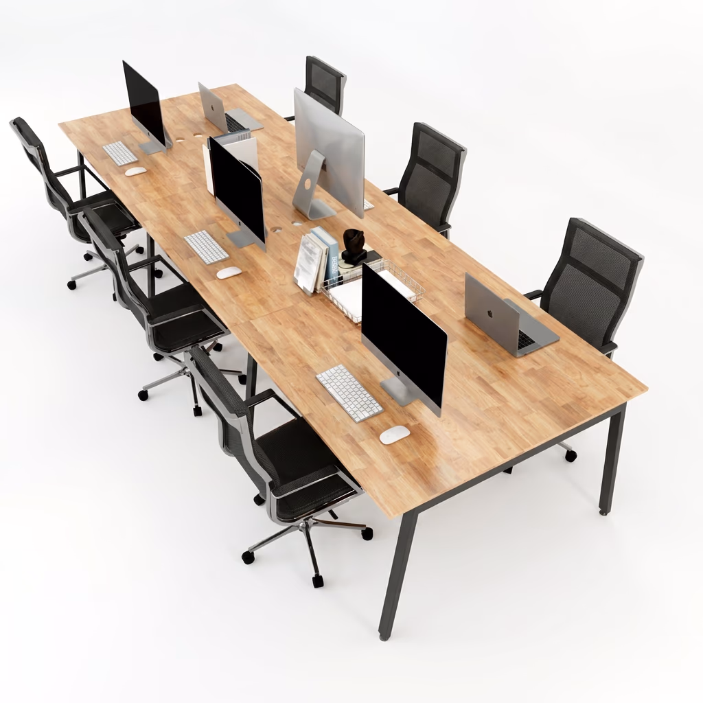 bàn làm việc cụm 6 người ngồi