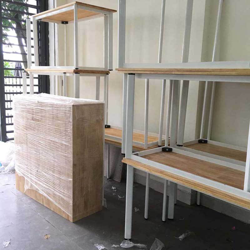 chân sắt oval cho bàn làm việc nhân viên