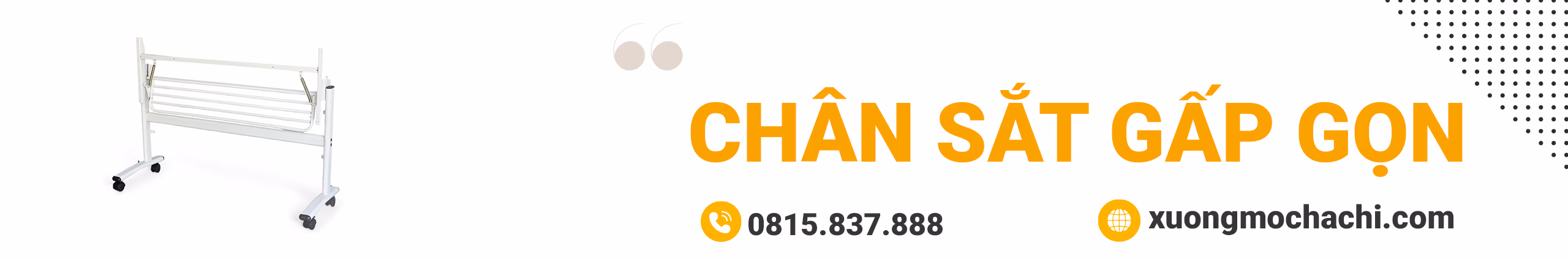 Chân sắt gấp gọn