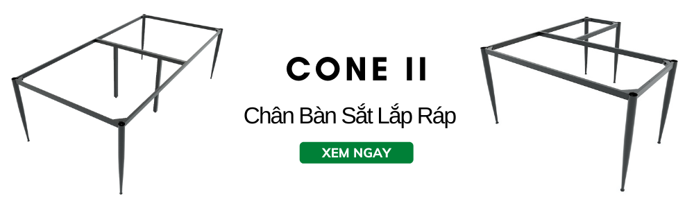 chân sắt côn lắp ráp hệ CONE II