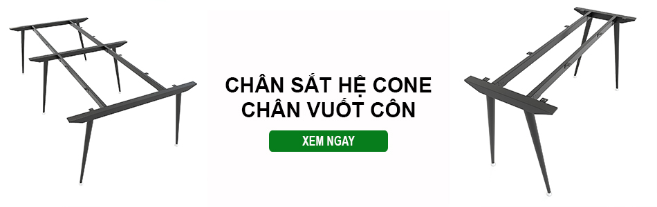 Chân sắt hệ Cone Xưởng Mộc HACHI