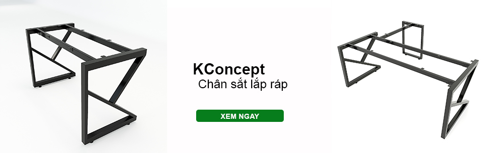 chân bàn sắt hệ Kconcept Xưởng Mộc HACHI