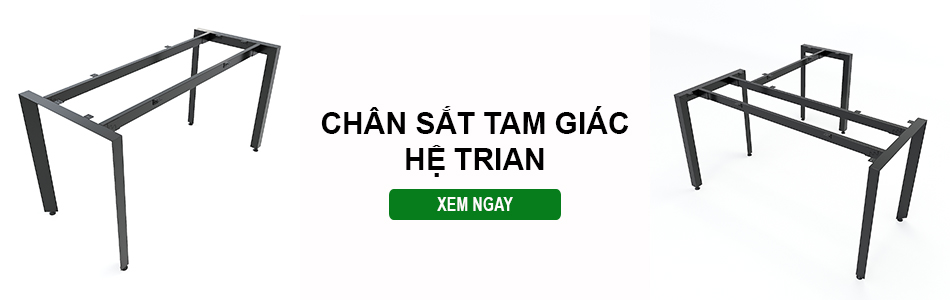 chan sắt tam giác hệ Trian Xưởng Mộc HACHI