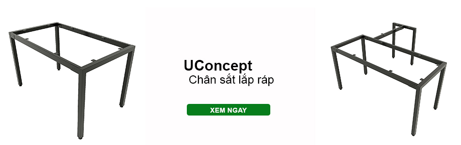 chân sắt lắp ráp hệ Uconcept Xưởng Mộc HACHI