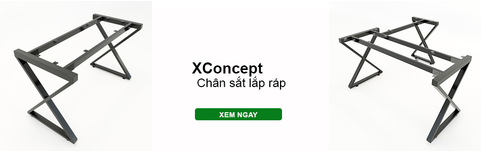chân bàn sắt lắp ráp hệ xConcept
