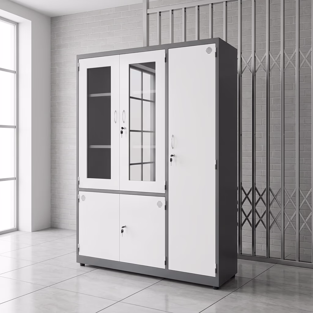 tủ hồ sơ sắt cửa kính 