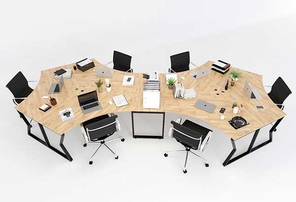 Bàn cụm 6 chỗ ngồi nhánh cây hệ Mconcept