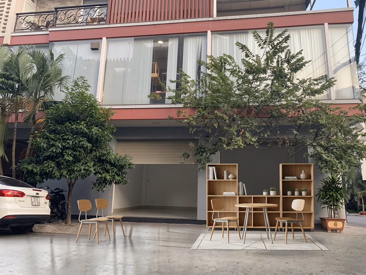 Showroom trưng bày sản phảm chân bàn của Xưởng Mộc HACHI