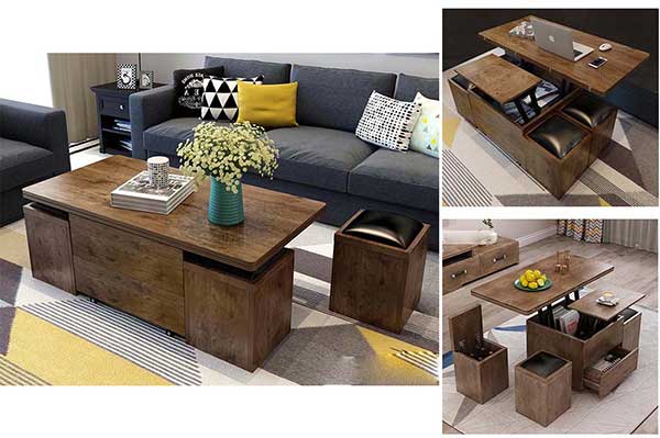 Bàn sofa thông minh tích hợp nhiều công dụng ngày càng phổ biến