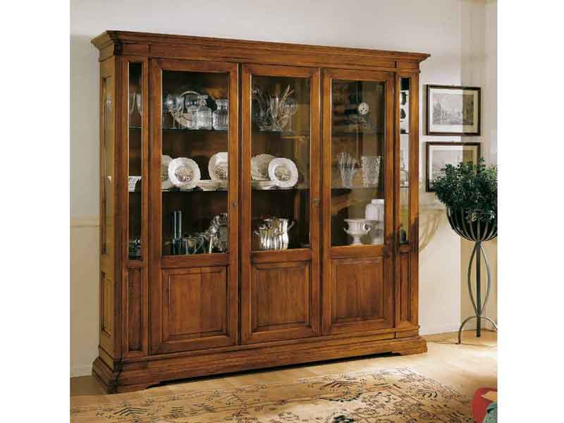 tủ trang trí phòng khách tân cổ điẻn
