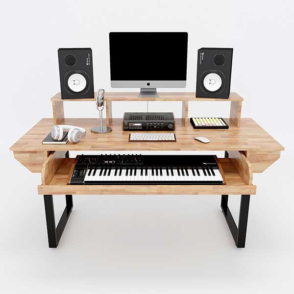 Bàn phòng thu StudioDesk kích thước vừa kiểu dáng đơn giản hiện đại
