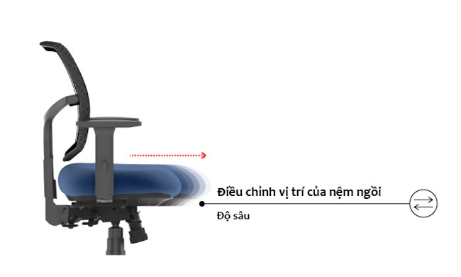Đệm ngồi ghế công thái học linh hoạt - Xưởng Mộc HACHI