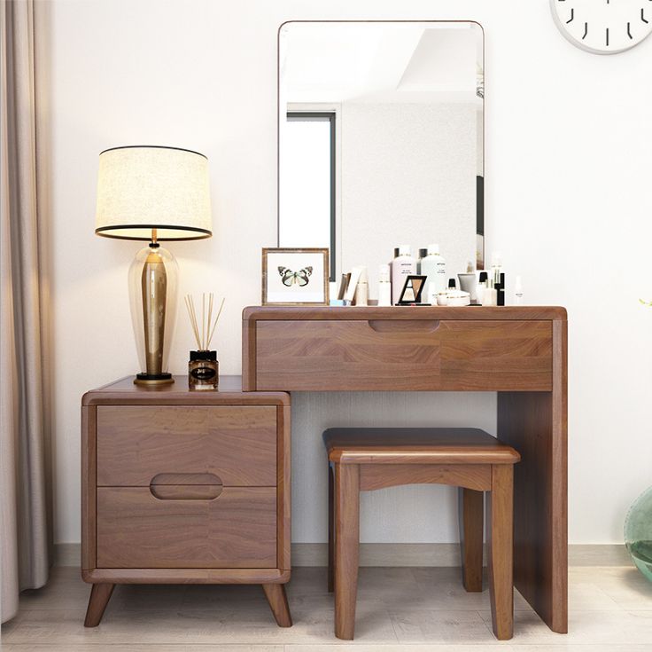 Bàn trang điểm gỗ sồi 1