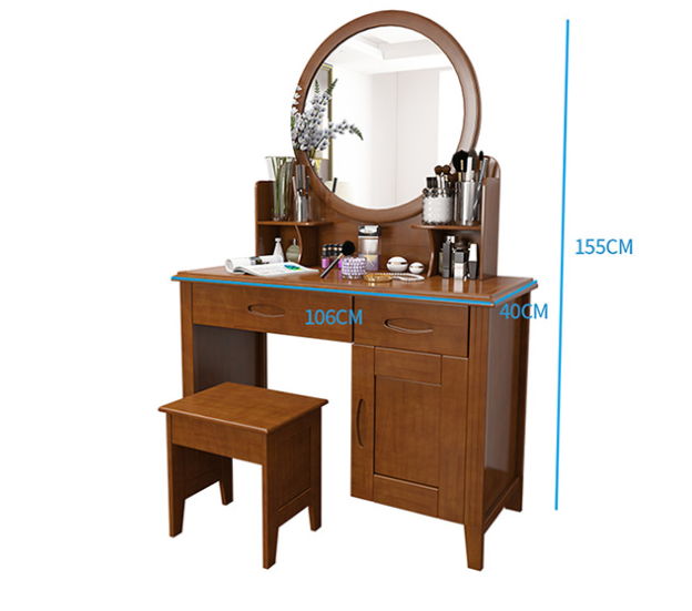 Bàn trang điểm gỗ sồi 4