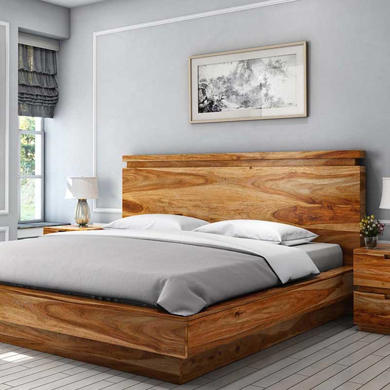 Giường ngủ gỗ tự nhiên