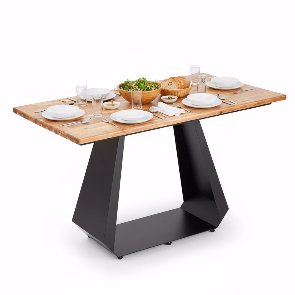 Bàn ăn chữ nhật 120x70cm gỗ tràm - HC-BAN-0008