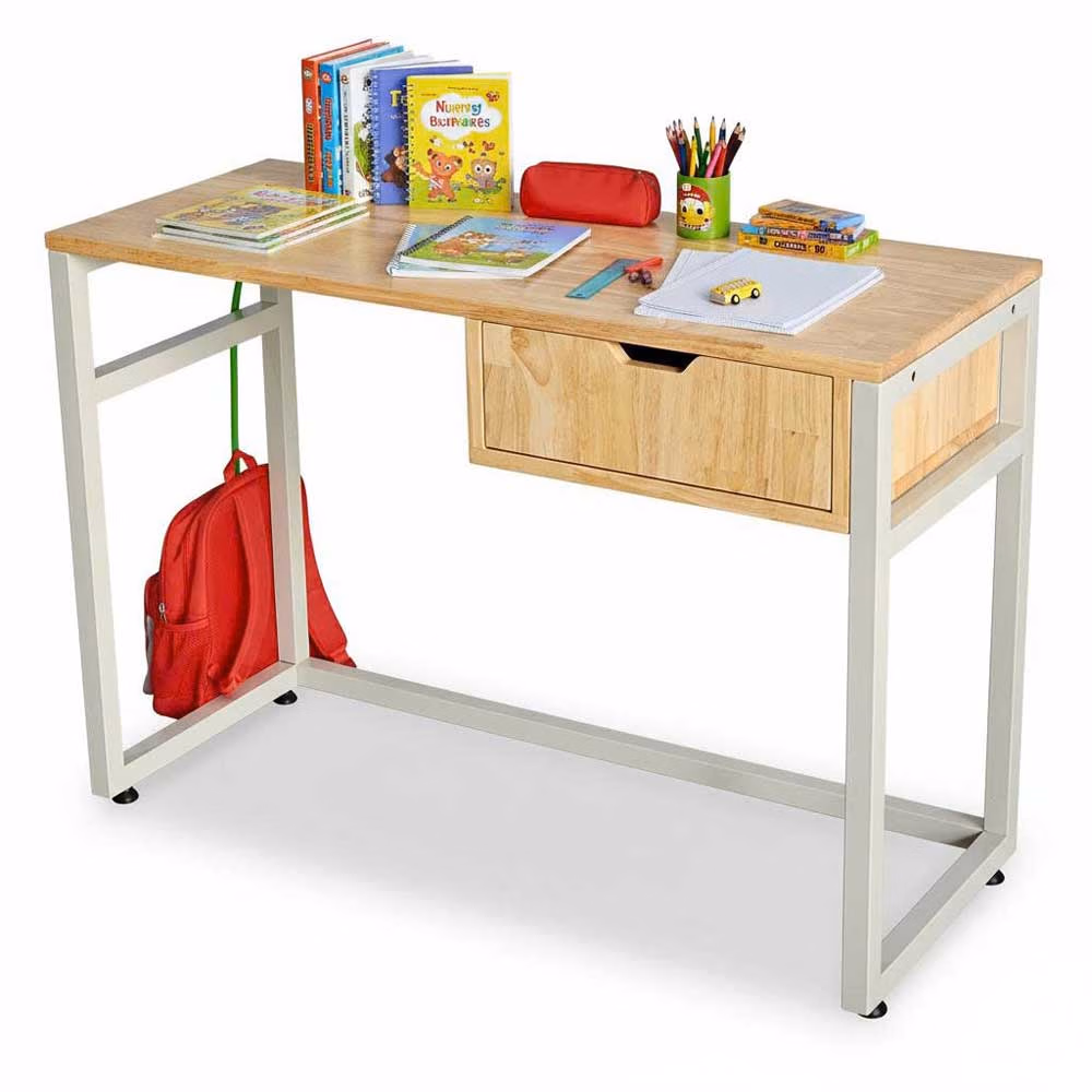 Bàn học trẻ em 100x60x66cm gỗ cao su - HC-BTE-0002